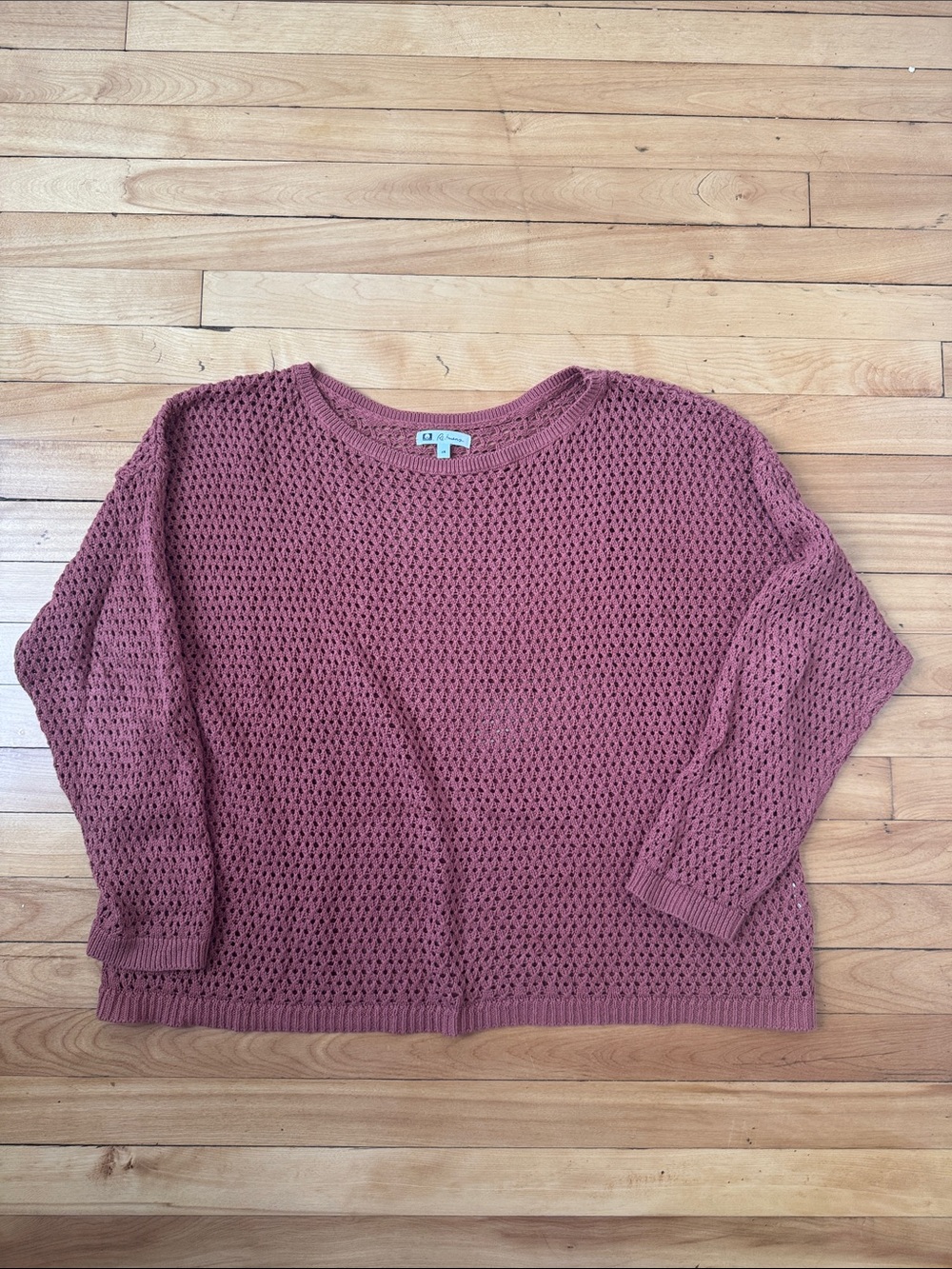 Lightweight Mauve Knit Pullover Sweater - Women